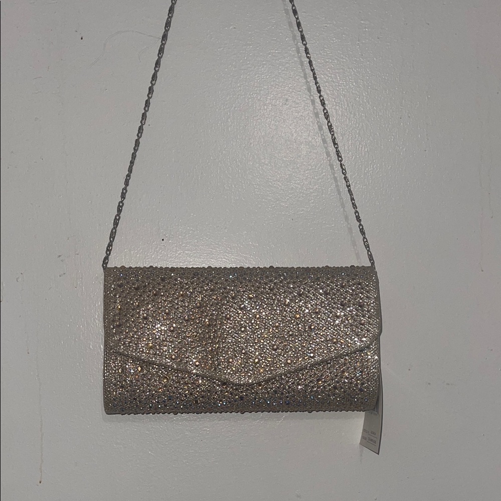 Glamorous Silver Evening Clutch